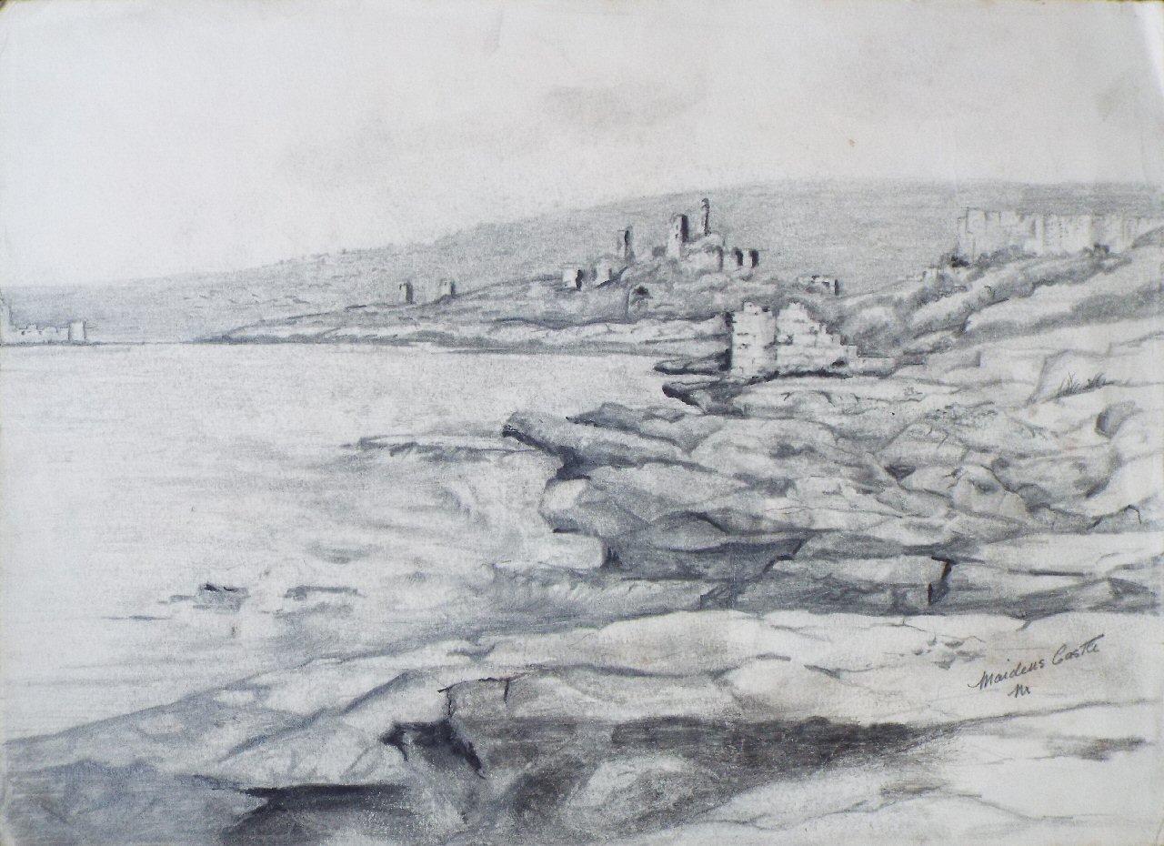 Pencil sketch - Maidens Castle